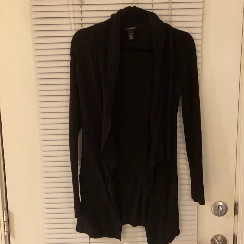 WHITE HOUSE BLACK MARKET BLACK CARDIGAN